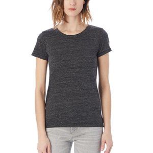 ALTERNATIVE  Ideal Heathered Tee in Eco Black - Medium - NWT